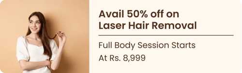 Upto 50% Off on Laser Hair Removal