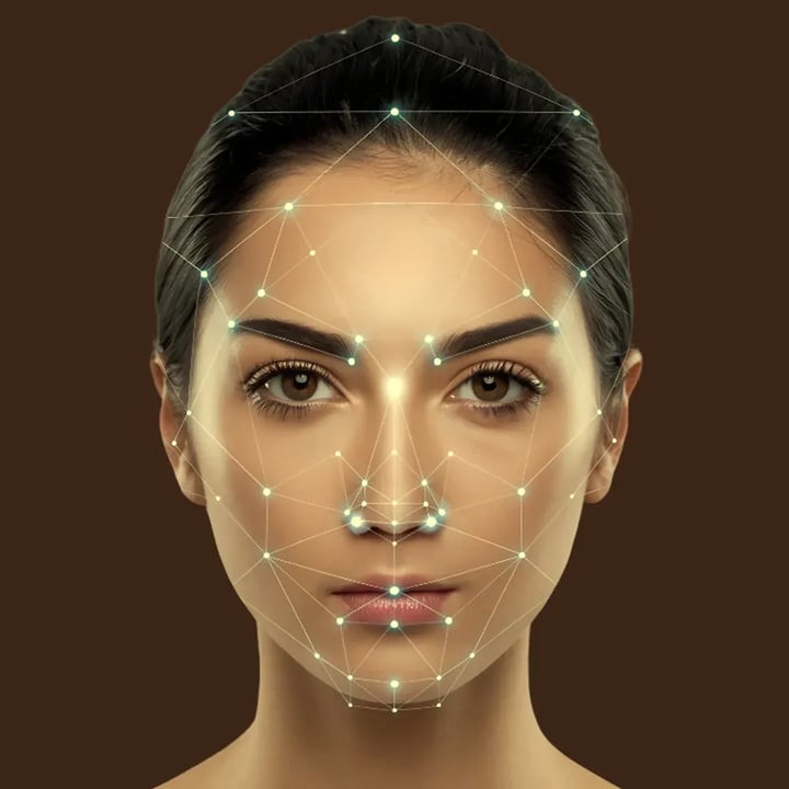 Uncover AI skin analysis — facial scan mapping pigmentation, pores, texture and hydration zones