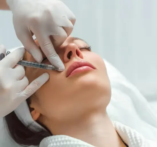 Fillers are performed by dermatologists on women's lips