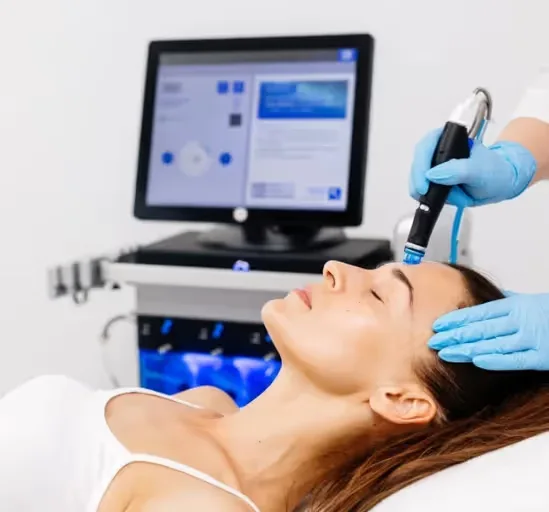 Hydrafacial treatment done by dermatologist