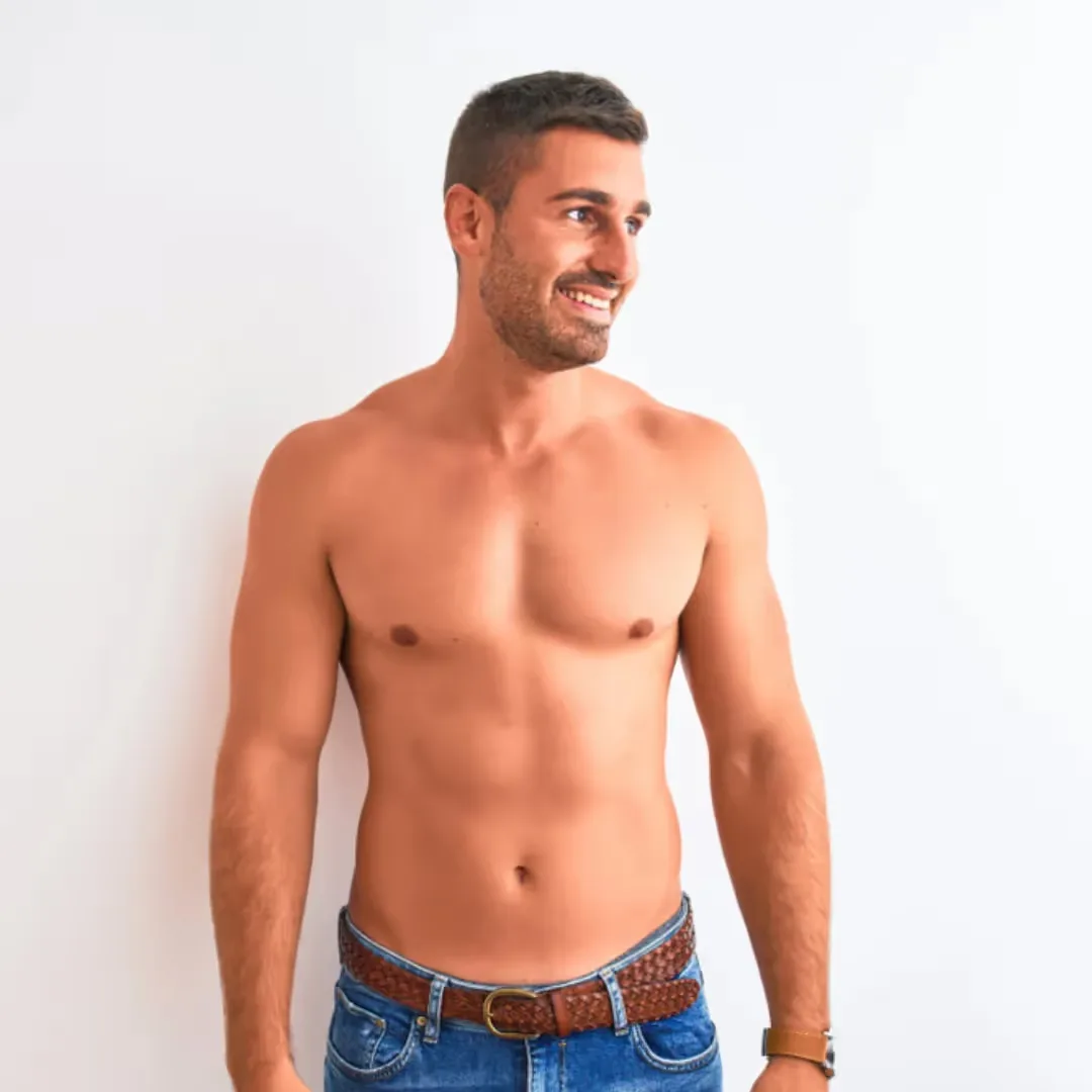 Men Showing Hair-Free Skin