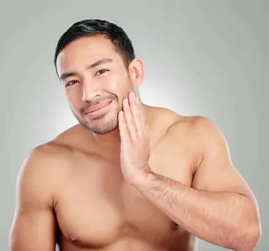 Men satisfied by UnTint Laser Toning treatment