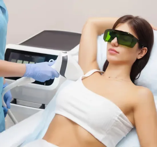 Underarms Laser Hair Removal treatment performed by expert dermatologist