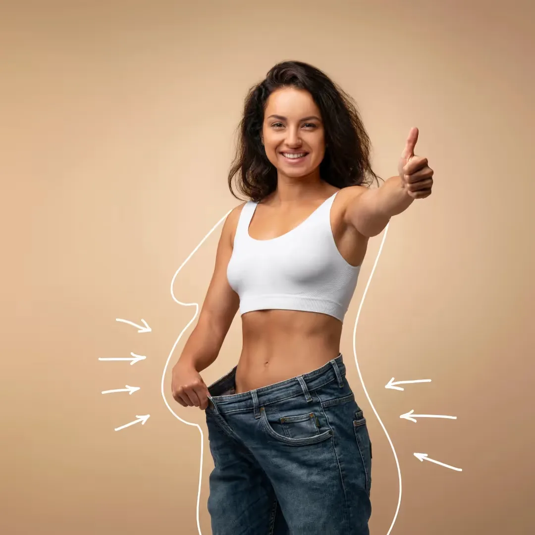 Girl satisfied with Extreme weight loss methods