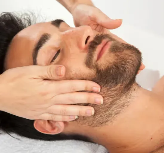 Zo Obagi Facial performed on men's face by dermatologist