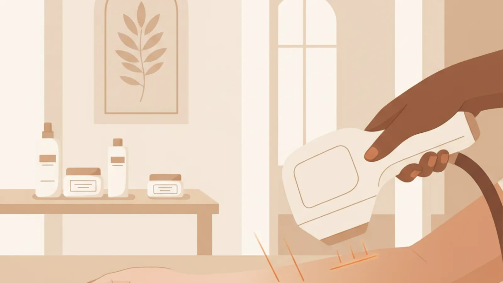 Illustration for "Can laser remove tan permanently? A dermatologist's answer"