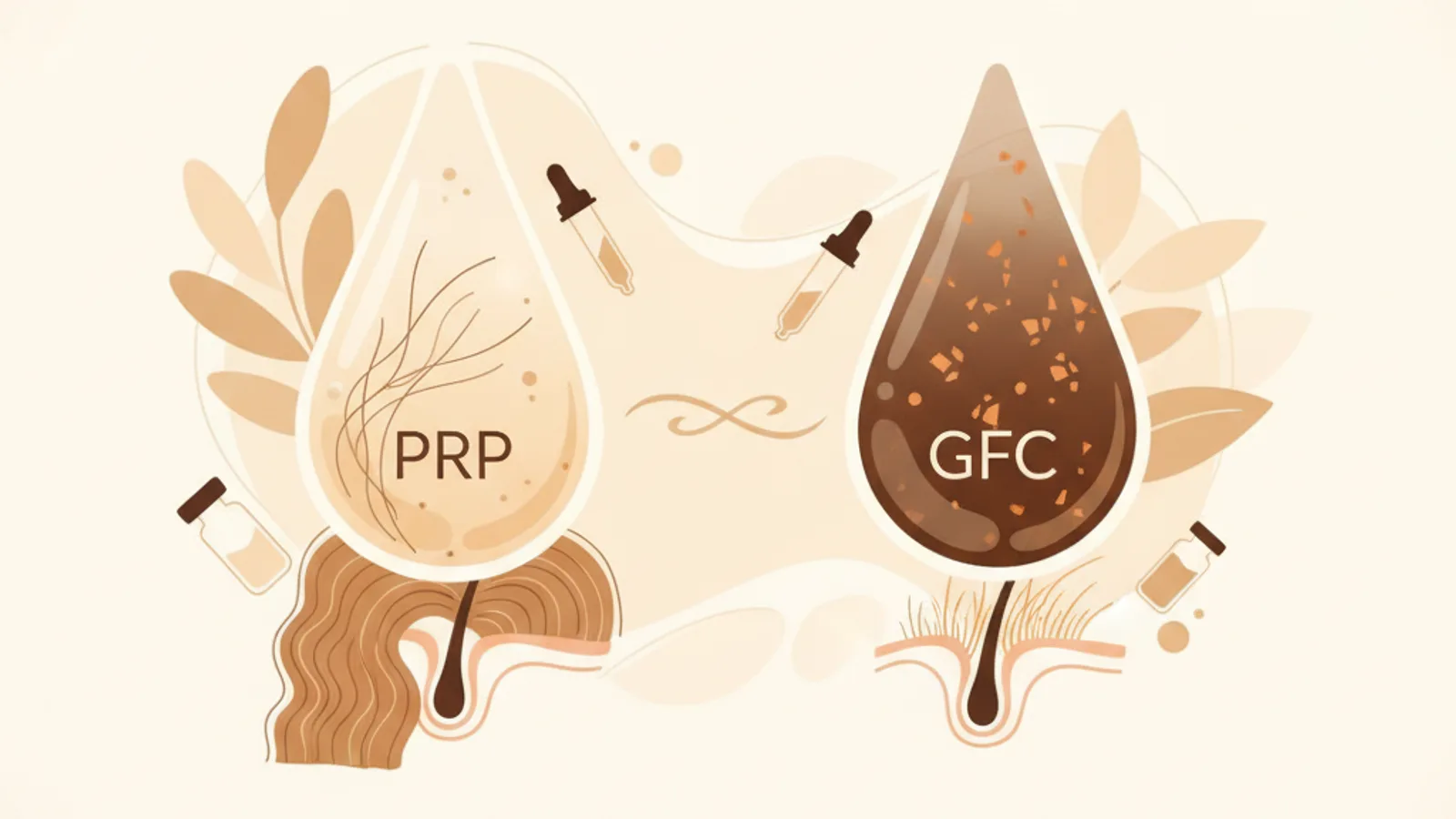 Illustration for "Difference between PRP and GFC for hair — which is right for you?"