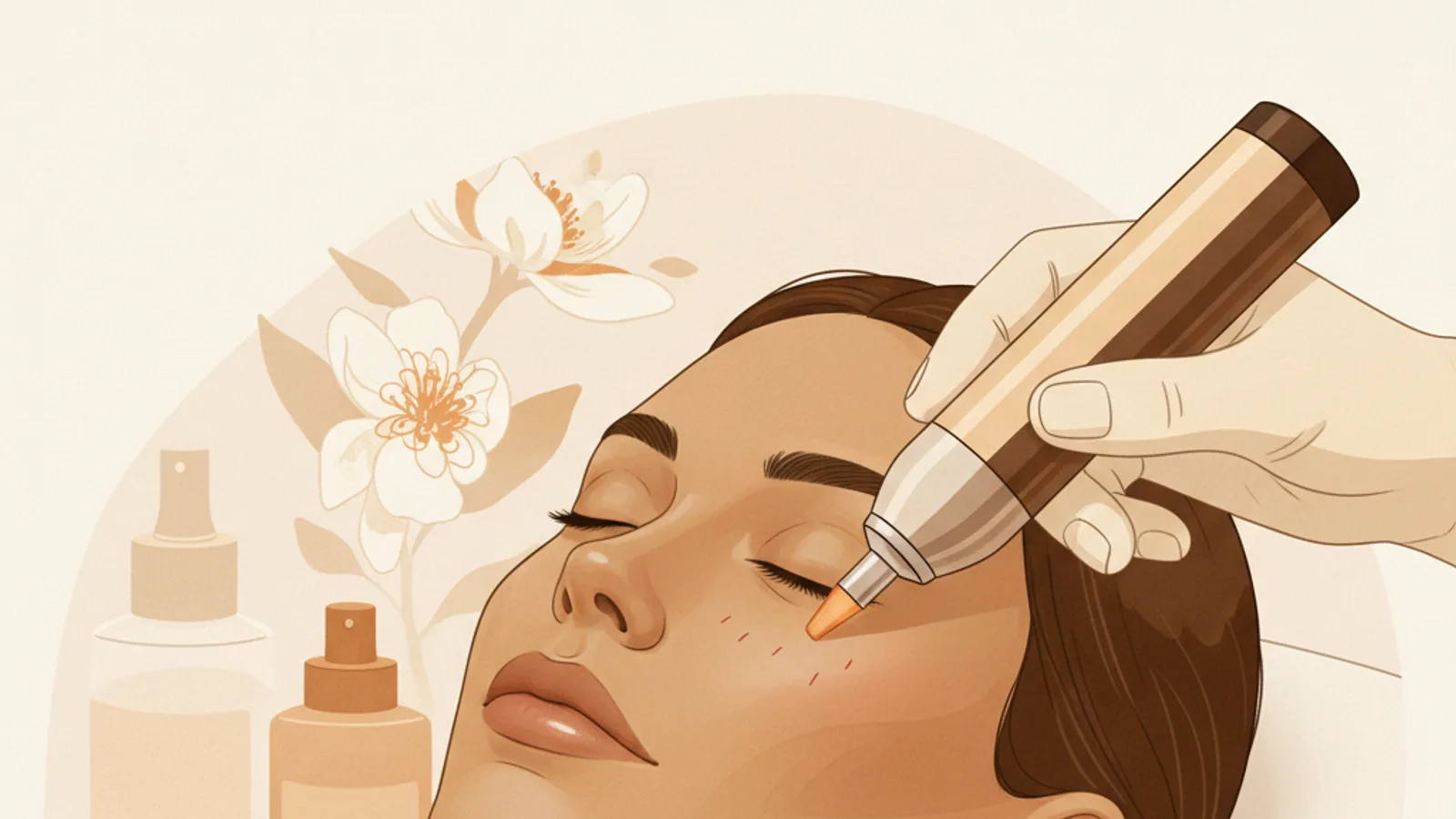 Illustration for "Does microneedling really work? Realistic results from an Indian clinic"