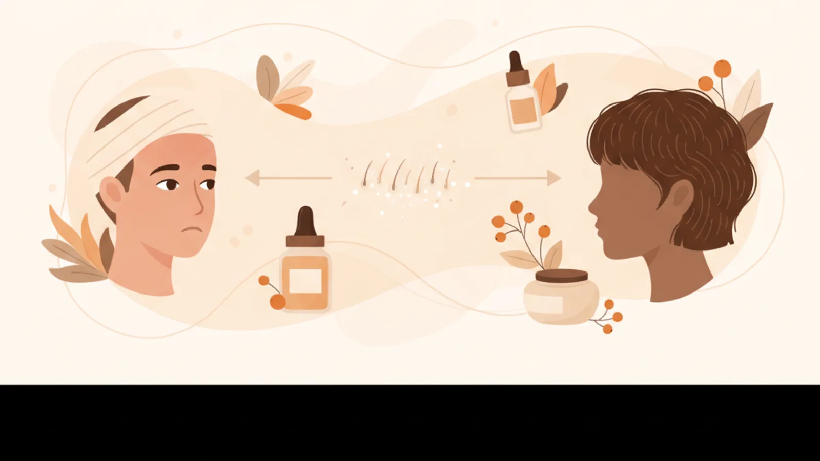 Illustration for "Hair transplant recovery — a day-by-day timeline"