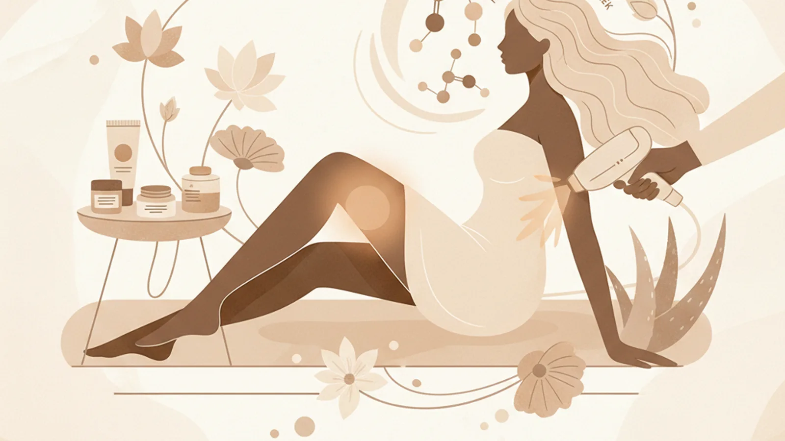 Illustration for "Laser hair removal during your period — safe, just more sensitive"